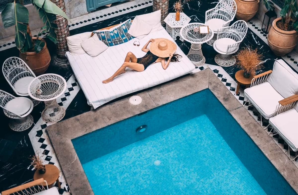 Patio de riad avec piscine, Agadir